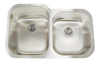 free double bowl sink